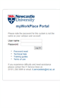 Mobile Screenshot of myworkplace.ncl.ac.uk