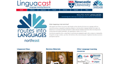 Desktop Screenshot of linguacast.ncl.ac.uk