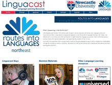 Tablet Screenshot of linguacast.ncl.ac.uk