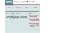 Desktop Screenshot of criminaljusticeresearch.ncl.ac.uk