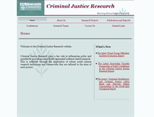 Tablet Screenshot of criminaljusticeresearch.ncl.ac.uk